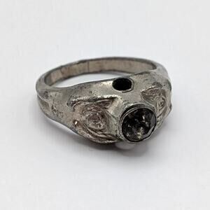 Antique Men's Stanhope Ring Silver Tone Art Nouveau Risqué Ladies *NO IMAGE* 9